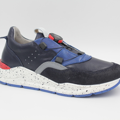 Froddo, Halbschuhe, Ledersneaker, Leder, Laufsohle, Dreh-Verschluss, Schutzkappe, dunkelblau, weich, Jungsschuhe, sportlich