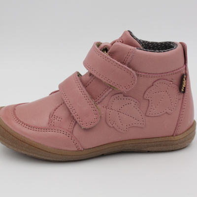 Froddo, Halbschuhe, Ledersneaker, Leder, Klettverschluss, Schutzkappe, altrosa, weich, wasserdicht, Mädchenschuhe