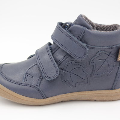 Froddo, Halbschuhe, Ledersneaker, Leder, Klettverschluss, Schutzkappe, blau, weich, wasserdicht, Mädchenschuhe