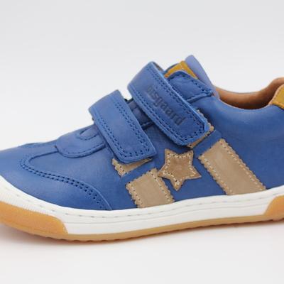 Bisgaard, Halbschuhe, Ledersneaker, Leder, Klettverschluss, Schutzkappe, blau, weich, Jungsschuhe