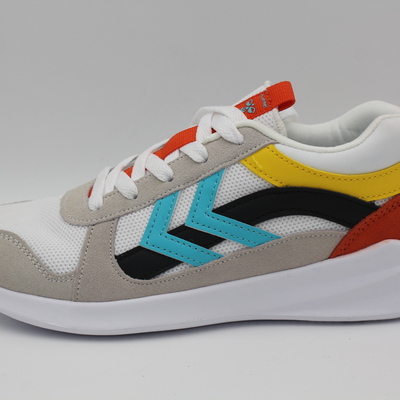 Hummel, Halbschuhe, Ledersneaker, Leder, Stoff, Mädchenschuhe, Jungsschuhe, Klettverschluss, Laufsohle, Atmungsaktiv, weiss, bunt, sportlich