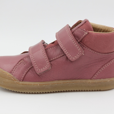 Telyoh, Halbschuhe, Ledersneaker, Leder, Klettverschluss, Schutzkappe, altrosa, weich, Mädchenschuhe