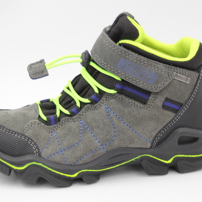 Primigi, Halbschuhe, Ledersneaker, Leder, Wanderschuhe, Schutzkappe, mesh, wasserdicht, grau, weich, Jungsschuhe