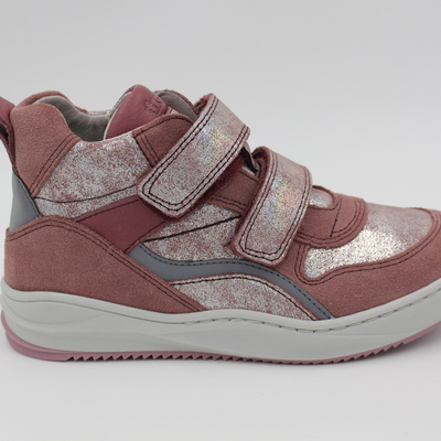 Froddo, Halbschuhe, Ledersneaker, Leder, Klettverschluss, Schutzkappe, altrosa, weich, Mädchenschuhe