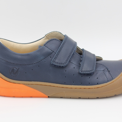 Naturino, Halbschuhe, Ledersneaker, Leder, Jungsschuhe, Klettverschluss, Schtzkappe, Atmungsaktiv, blau, sportlich