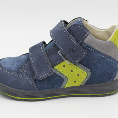 Ricosta, Halbschuhe, Ledersneaker, Leder, Klettverschluss, Schutzkappe, blau, weich, wasserdicht, Jungsschuhe