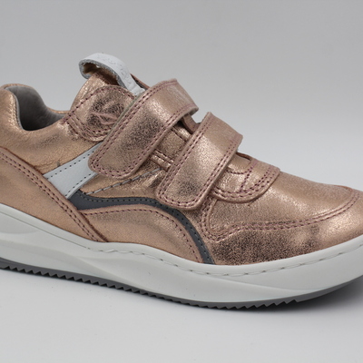 Froddo, Halbschuhe, Ledersneaker, Leder, Mädchenschuhe, Klettverschluss, Schutzkappe, Laufsohle, gold, glitzer, sportlich